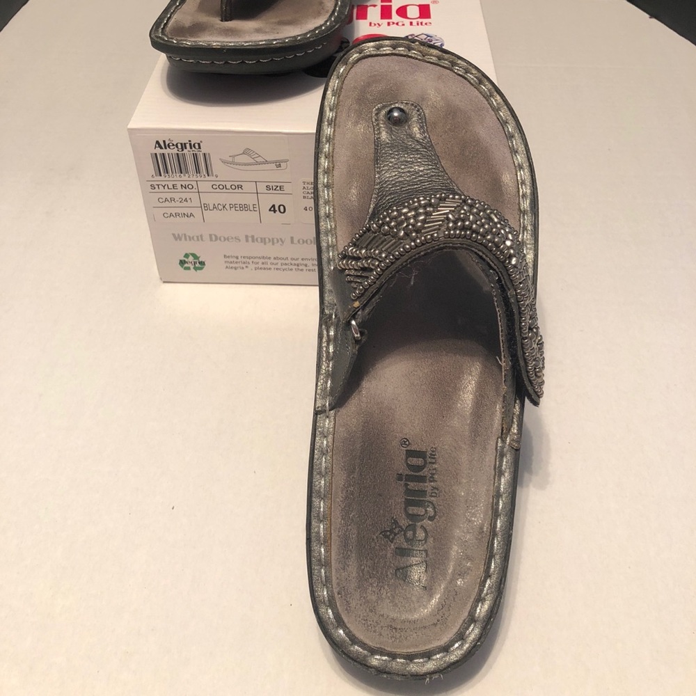 Algeria Pewter Tumble Sandal EU 40